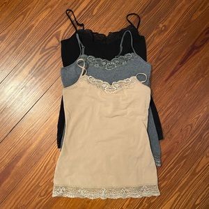 Bundle of 3 EXPRESS Lacy Bra Camis